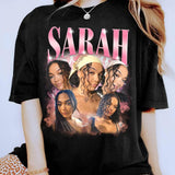 Custom Photo Bootleg Girlfriend 6 Face 90s Retro Vintage Shirt Sweatshirt, T-shirt with Face on It for Boyfriend, Valentine Custom Shirt Gift