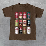 Dr. Pepper Cans Crewneck Shirt and T-Shirt Casual Menswear