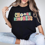 Cute Teacher Shirt, Choose Kindness Shirt, Be Kind Teacher Shirt, Comfort Be Kind Shirt, Back to School Shirt, Elementary School Teacher Shirt, FlowerChoose Kindness Tee, Motivational Shirt for Women, Oversized Graphic Tee, Women Top