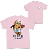Busch Light Golden Dog Hunting 2 Sided T-shirt, Busch Light Hunting Dog Shirt For Men and Women, Unisex Outdoors Funny Beer Printed T-shirt