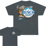 Busch Light Buck & Bass 2-sided Tshirt, Busch Light Tshirt Full Color For Men And Women Tshirt, Busch Light Beer Tshirt,  Casual Graphic Round Neck T-