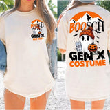 Customized Halloween This is my Gen X Costume tshirt, Custom Year est.1973 Of Birth Shirt, The True FAFO Gen X new version Two side shirt Raised on Hose Water and Neglect shirt, Gen X tshirt
