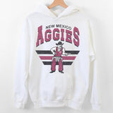 28. New Mexico State Aggies Vintage NCAA Sweatshirt, University Team Shirts, Classic Apparel Gift for Football Fans