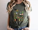 Cats and Plants Shirt, Plant Lady, Plant Lover, Gardener Sweatshirt, Shirts For Cat Lover, Succulent Plants Hoodie, Plant Lover Gift Shirt, Cat Tee, A
