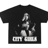 City Girls T Shirt, City Girls Rap Hip Hop 90s, Twerkulator Yung Miami and JT Shirt, Music 90s Fan Tour Shirt
