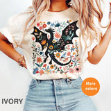 Abraxos Fantasy T-Shirt - Perfect for Book & Dragon Lovers, with Beautiful Floral Design, Unisex T-shirt, Gift for Him, Gift for Her, Crew Neck, Trend