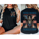 Custom Year Est.1969 Generation X 2 Side Shirt - Vintage 90s GenX 1965-1980 Skull T-shirt -GenX Skull T-shirt Style001