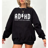 ADHD Shirt, Highway To Hey Look a Squirrel Sweatshirt, Mental Health Crewneck, Funny Saying Graphic Tees, ADHD Awareness Tshirt, Gifts for Friends