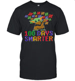 Baby Yoda Dabbing 100 Days Smarter Color shirt
