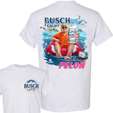 B.u.s.c.h 2024 Chillin Like A Felon Unisex 2-Sided Shirt 2024 Shirt Soft Cotton Shirt, Casual Graphic Round Neck T-shirt for Summer, Beer Party Summer