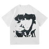 Cowboy Bebop Shirt, Cowboy Bebop Retro Tee, 90s Retro Anime T-Shirt Cotton Menswear
