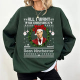 All I Want For Christmas Is Dean Winchester T Shirt, Dean Winchester  T Shirt, Gift For Woman and Man Unisex T-Shirt Sweatshirt Hoodie Style001