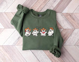 Cowboy Ghosts Sweatshirt, Halloween Cowgirl Ghosts Sweatshirt,Howdy Halloween, Ghost Boo, Western Cute Ghost Sweatshirt Unisex Classic Cotton