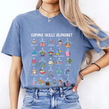 Coping Skill Alphabet Shirt, Speech Therapy Shirt, Slp Sped Teacher Shirt, School Counselor Shirt, Occupational Therapy, Psychologist Shirt Casual Com
