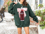 Co ca Cola Zero Pink Bow Sweatshirt, Co ca Cola Shirt, Coke Zero Crewneck, Co ca Cola Zero Lover, Coke Lover Sweater, Diet Coke Trending, Diet Coke Be