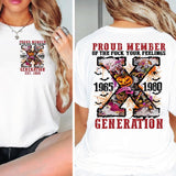 Custom (1963-1980) Gen X Skull Halloween  New Version 2 Shirt, Gen X Raised On Hose Water And Neglect T-Shirt, Vintage Inspired Shirt, Funny Saying Shirt, Sarcasm Quotes Shirt, Humorous Shirt
