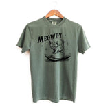 Cute Meowdy Cowboy Shirt, Cute Comfort Colors Shirts