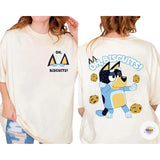 Bluey Biscuits T-Shirt, Oh Biscuits Shirt, Bandit Heeler Dance Shirt, Bluey 2 Side Shirt 2024, Bluey Bandit Shirt, Bluey Cool Dad