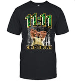 Chris Brown 1111 Emeralds And Gold Shirt 2024