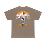 Busch Light Jack Skellington Hug Unisex Heavy Cotton Tee - Halloween Shirt - Pumpkins - Fall Vibe - Two Sided Shirt - Gift for Men and Women