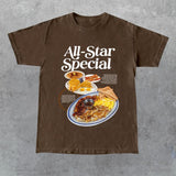 All-Star Special  Breakfast T-Shirt, Unisex Graphic t-shirt, Cotton T-shirt S-5XL, Gift for Friend Style001