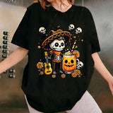Dia De los Muertos Day of the Dead Mexican Skeleton Dancing T-Shirt Style001