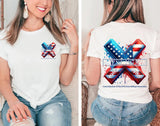 Custom Year Gen X 2 Side T-shirt 1965-1980 Flag X Proud Member Shirt Style001