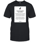 Dj Moore Important Update From Tiktok Shirt