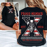 Custom Year Est.1973 GenX 2 Side Shirt - Vintage 90s GenX 1965-1980 Skull T-shirt -GenX Skull T-shirt Cotton Fabric Tshirt Menswear Top