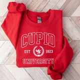 Cupid University Sweatshirt, Cute Valentine's Day Shirt, Funny College Sweatshirt, Love Crewneck Sweatshirt, Cupid Sweater