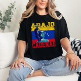 Abajo Cadenas Venezuela Shirt, Hasta el Final Shirt, Venezuela Libre Shirt, Unisex Cotton Shirt, Full Size Full Color