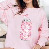 Dr. Pepper Coquette Bow Pink Sweatshirt T Shirt Hoodie, Dr. Pepper Crewneck, Dr. Pepper Lover, I Need Dr. Pepper, Coquette, Dr. Pepper Lover, Gift for