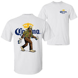 Bigfoot Corona Extra T-shirt, Corona Extra Shirt, 2 Sided Graphic Printed Unisex Classic Comfort Cotton T-Shirts for Men for Women Menswear Top Style001