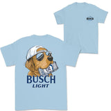 Busch Light Hunting Dog 2 Sided T-shirt, Busch Light T-Shirt Full Color For Men and Women, Unisex Outdoors Funny Beer Printed T-shirt