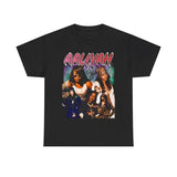 Aaliyah 90s T-Shirt Rap Tee RNB Concert Merch Rare Hip Hop Graphic 70s Print Cotton Casual Menswear Top Classic Smooth Underwear Tshirt Man Streetwear Style001