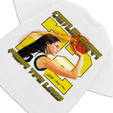 Caitlin Clark T-Shirt From The Logo Custom Fan Art Graphic Tee Crewneck Cotton Menswear Top