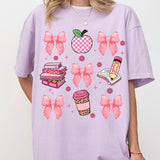 Coquette Teacher Comfort Shirt, Retro Teacher Shirt, Back To School Teacher Tee, Teacher Appreciation Gifts, Teacher Birthday Gifts, New Teacher Gift,