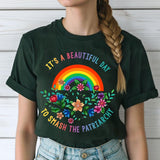 A Beautiful Day to Smash The Patriarchy T-Shirts, Women's Rights Sweatshirts Style001
