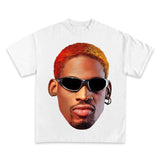 DENNIS RODMAN JUMBO BOOTLEG GRAPHIC T-SHIRT - STREETWEAR Style001