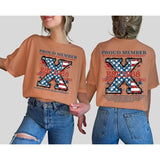 Custom Est.Year FAFO Flag X 1965-1980 GenX 2 Side Shirt, Generation GenX T-shirt, Proud Member The True FAFO Generation X Shirt