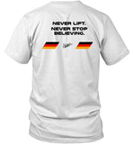 Danke Seb Never Lift Never Stop Believing Shirt_1