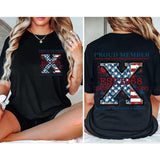 Custom Est.Year Flag Neglect Gen X 2 Side T-shirt, Gen X Shirt, Raised On Hose Water Generation 1965-1980 Shirt