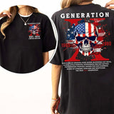 Customize Gen X Shirt Raised On Hose Water And Neglect T-Shirt - Vintage Inspired Funny Saying Sarcasm Quotes Shirt - Fit, Casual