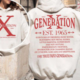 Customize Gen X Raised On Hose Water And Neglect T-Shirt - Casual Fitted Shirt for Any Occasion