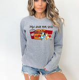 Busy Doing Mom Stuff Bluey Sweatshirt, Bluey And Bingo Sweatshirt, Cartoon Mama Sweatshirt, Couple Sweatshirt - Cross-Gender Fashion - Full Size Range