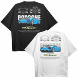 Drive in Style Car-Themed T-Shirts, 918 SPYDER T-Shirt, 918 SPYDER Technical Specs T-Shirt, Racing Sport Car Shirt Top Menswear Underwear Streetwear