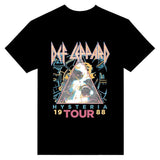 Def Leppard Hysteria 88' White Adult T-Shirt Unisex Full Size Cotton Menswear Cotton Menswear
