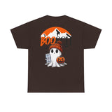 Boosch Light Unisex Heavy Cotton Tee - Busch Light Shirt - Halloween Shirt - Fall - Ghost Shirt - Bats - Boo - 2 Sided T Shirt - Gift for Men and Women