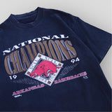 1994 National Champions Arkansas Razorbacks T-Shirt Style001