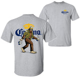 Bigfoot Corona Extra T-shirt, Corona Extra Shirt, 2 Sided Graphic Printed Unisex Classic Comfort Cotton T-Shirts for Men for Women Menswear Top Style001